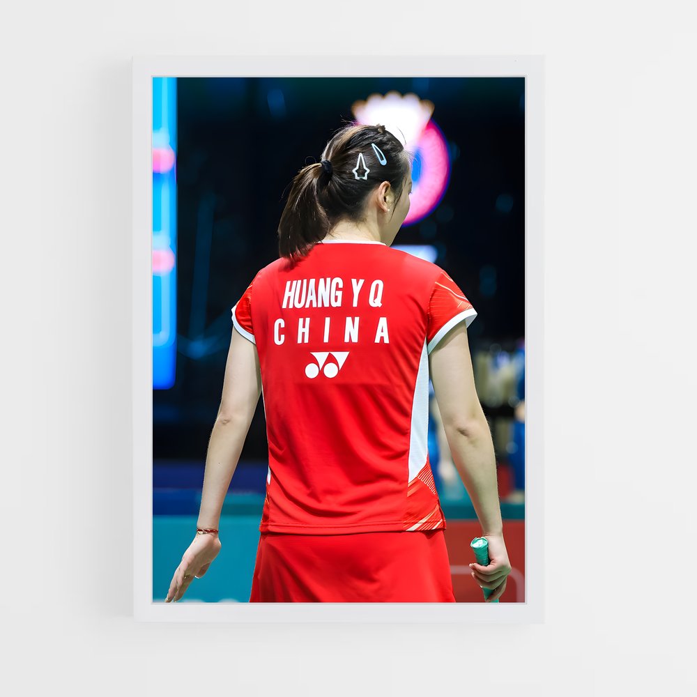 Poster Match en Cours – affiche Badminton (vue 3)